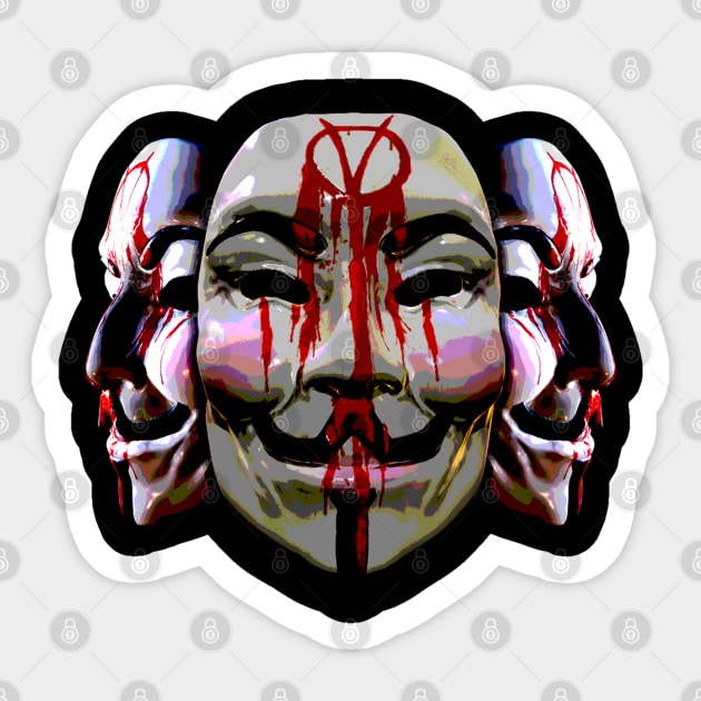 V For Vendetta Sticker by HorridFashion